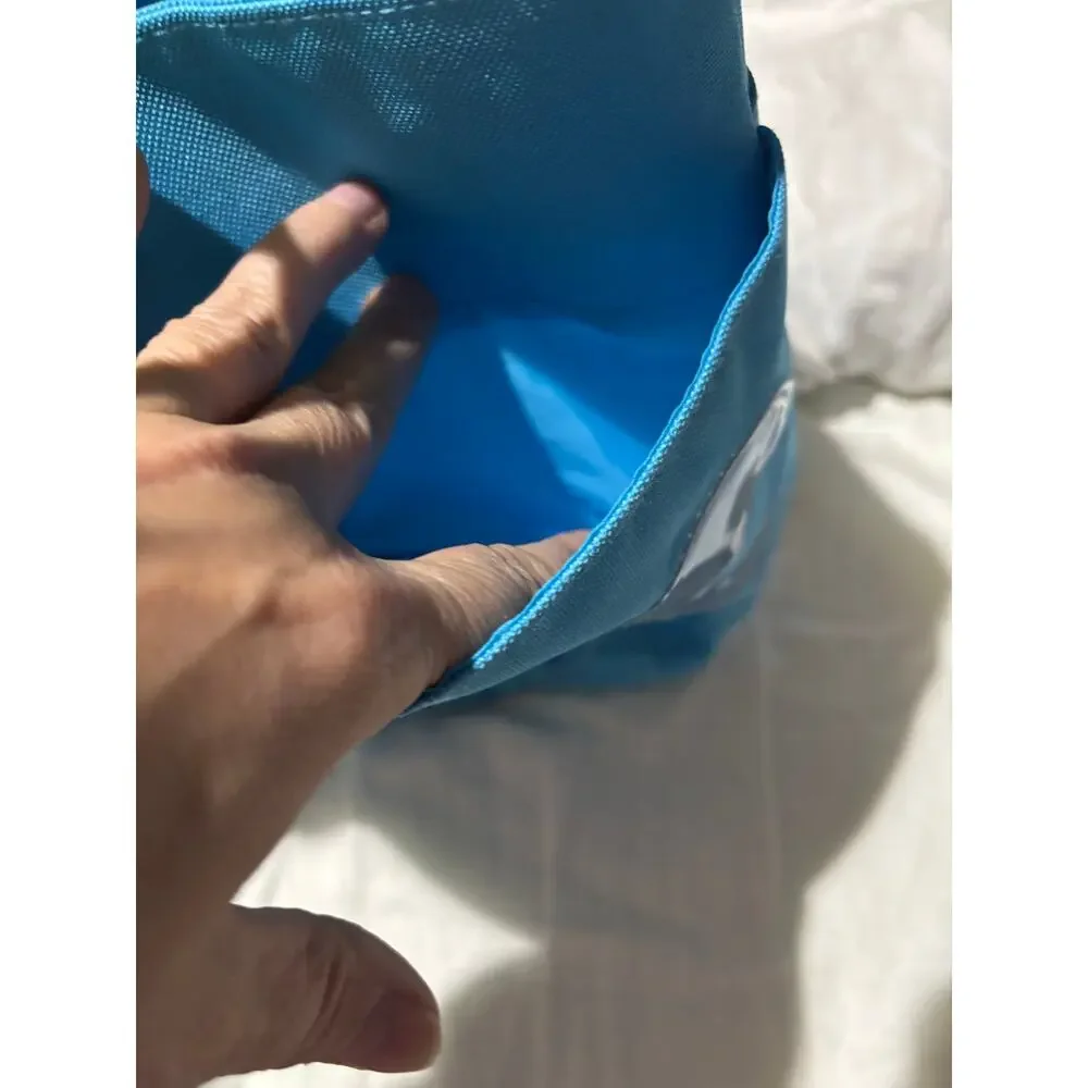 Melissa & Doug turquoise blue octopus beach tote bag like new euc